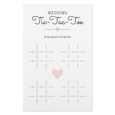 Wedding Tic-Tac-Toe with Hearts Table Game