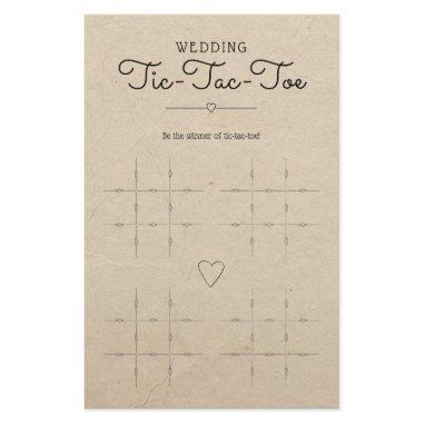 Wedding Tic-Tac-Toe with Hearts Table Game