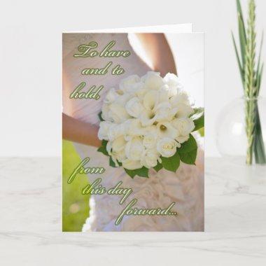 Wedding Vow "To Have and To Hold..." Greeting Invitations