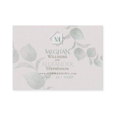 Wedding Website | Silver Sage Eucalyptus Business