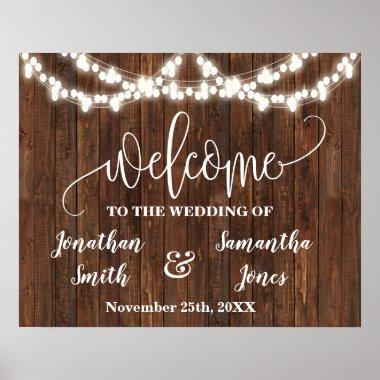 Wedding Welcome sign Western Country Bridal