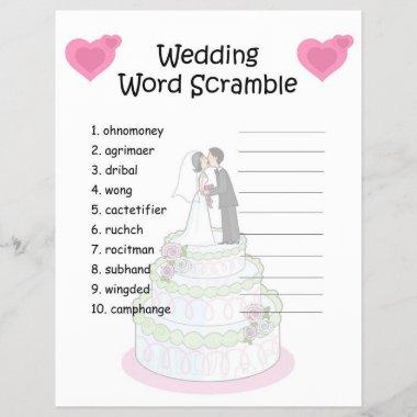 Wedding Word Scramble