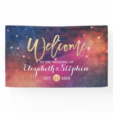 Weddings Galaxy Gorgeous Star Nebula Constellation Banner