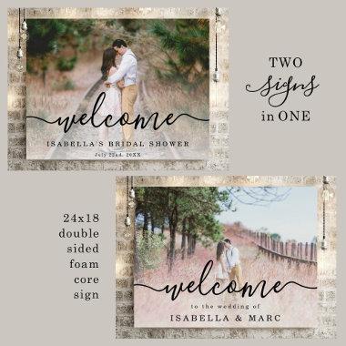 Welcome 4 Wedding AND Bridal Shower Sign