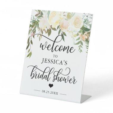 Welcome Bridal Shower Floral Pink WELCOME SIGN