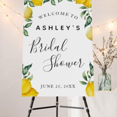 Welcome Bridal Shower Lemons Foam Board