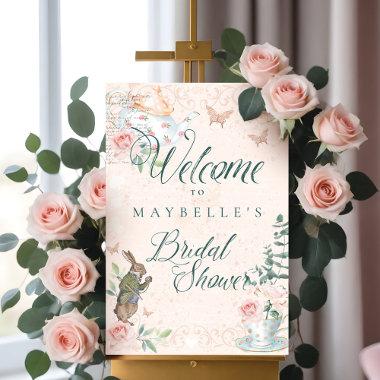 Welcome Bridal Shower Vintage Alice In Wonderland Foam Board