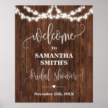 Welcome Bridal Shower Western Country Wedding Sign