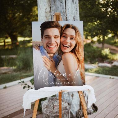 Welcome Calligraphy Photo Wedding or Party Foam Board
