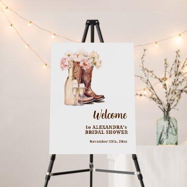 WELCOME Country Cowgirl Boots BRIDAL SHOWER Foam Board