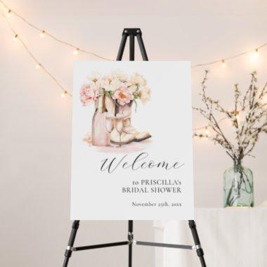 WELCOME Country Cowgirl Boots BRIDAL SHOWER Foam Board