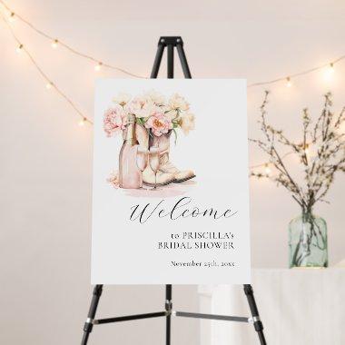 WELCOME Country Cowgirl Boots  Foam Board