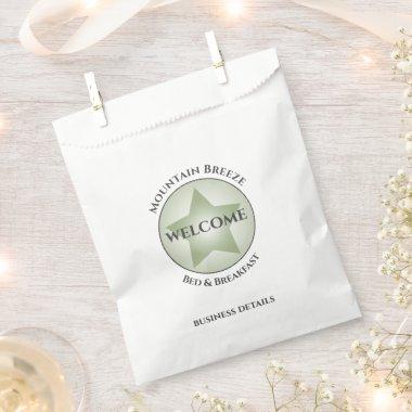 Welcome Guest Custom Business Bed and Breakfast Favor Bag