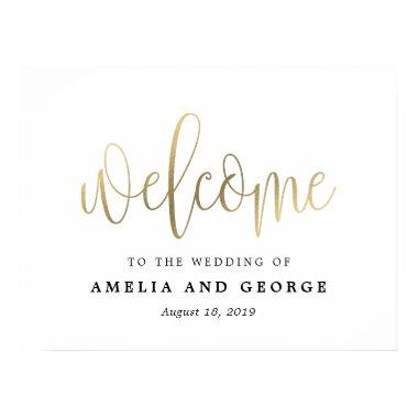 Welcome Sign Choose Your Size Lovely Calligraphy