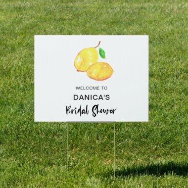 Welcome Sign Lemon Theme  Lettering