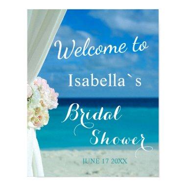 Welcome Sign | Ocean Beach Summer Bridal Shower