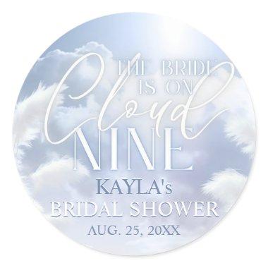 Welcome Sign On Cloud Nine 9 Pampas  Classic Round Sticker