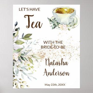 Welcome Tea Bridal Shower Herbal Sign