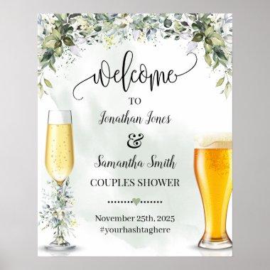 Welcome to bubbles and brews Eucalyptus succulent Poster