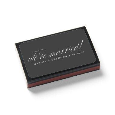 Were Married Wedding Matchboxes