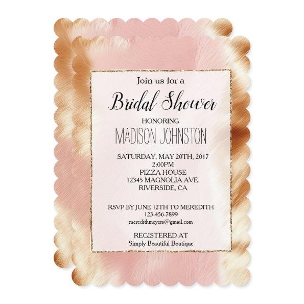 Western Blush Pink Brown Cowhide