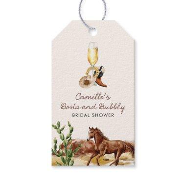 Western Boots and Bubbly  Gift Tags