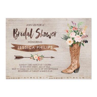 Western Bridal Shower Invitations