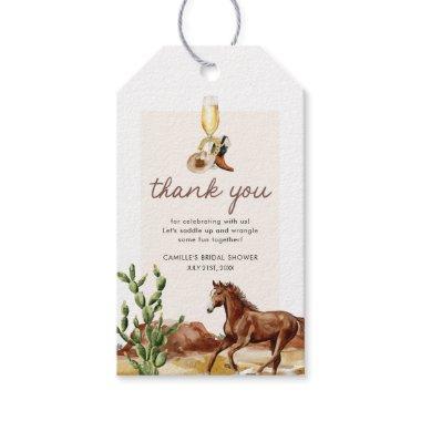 Western Brunch and Bubbly Thank you Gift Tags