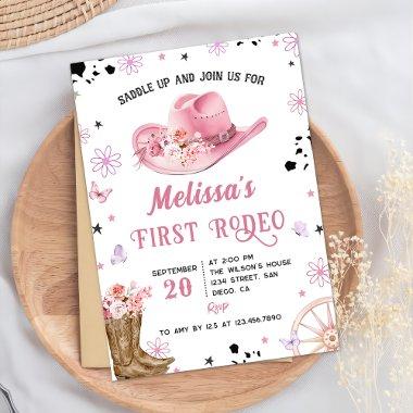 Western First Rodeo Wild West Cowgirl Birthday