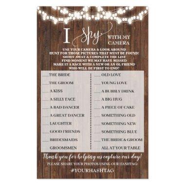 Western I Spy Country Wedding Reception Game  Flyer