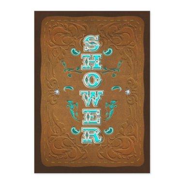 Western Rustic Brown & Turquoise