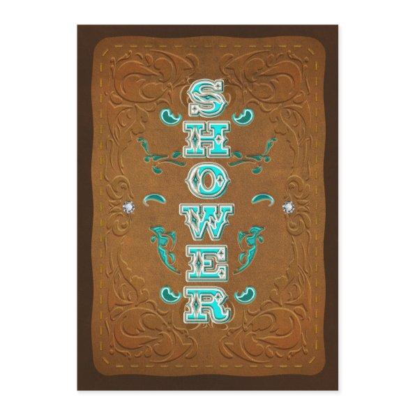 Western Rustic Brown & Turquoise