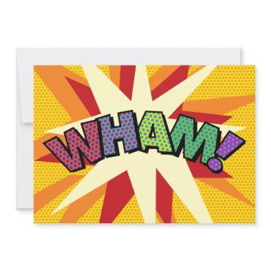 WHAM Your Message Speech Bubble Fun Retro Announcement
