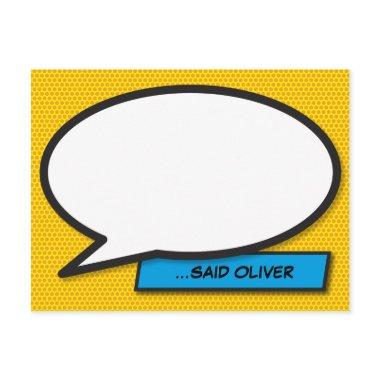 WHAM Your Message Speech Bubble Fun Retro Post
