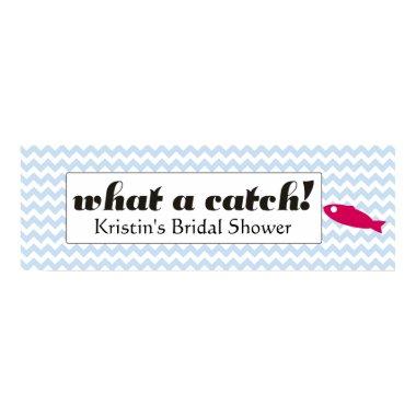 What a Catch Bridal Shower Banner Poster