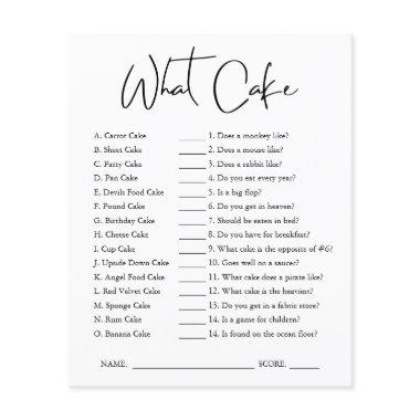What Cake |  Game