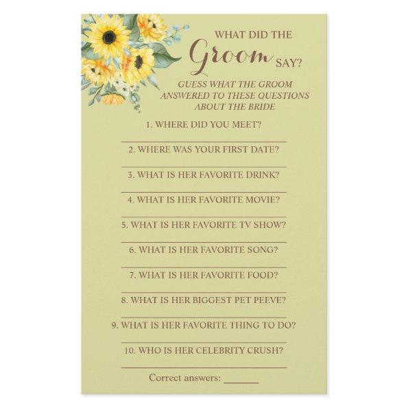 What did the Groom Say  Game  Fly Flyer
