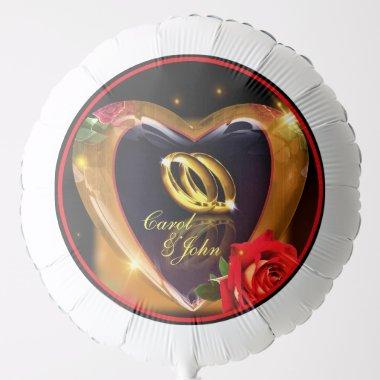 What God Has Put Together (Gold & Red) Wedding Balloon