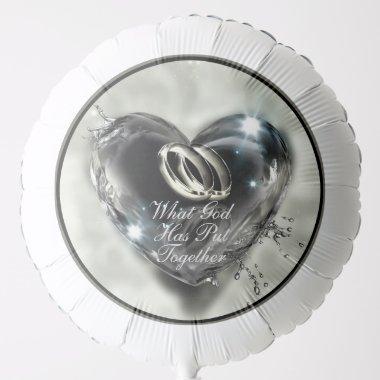 What God Has Put Together (Silver) Wedding Balloon