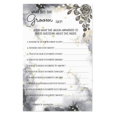 What Groom say Black Roses  Game  Flyer