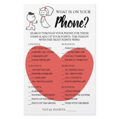 What is on your Phone  Game  Flyer