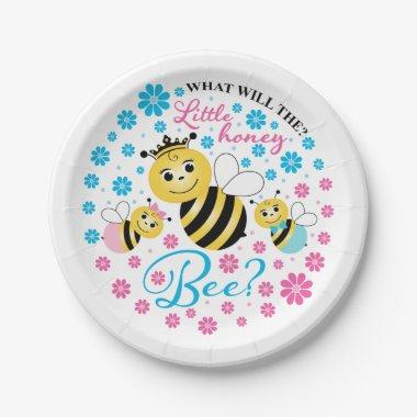 What Will The Little Honey Bee Gender Reveal Paper Plates