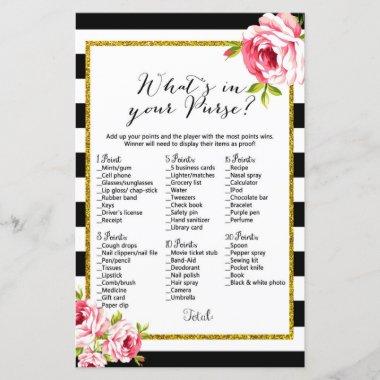 What's in your Purse - Bridal Shower Game