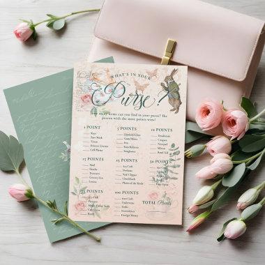What's In Your Purse? Bridal Shower Game Invitations