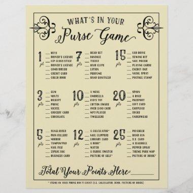 What's In Your Purse Bridal Shower Games