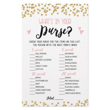 Whats in your purse , Hen Party game