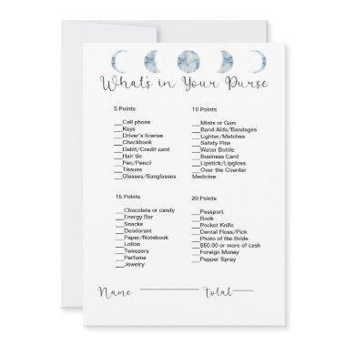 What's In Your Purse Hanging Lights Bridal Shower Invitations