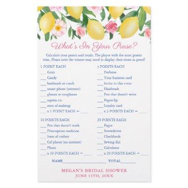 What's In Your Purse Positano Lemons Game  Flyer