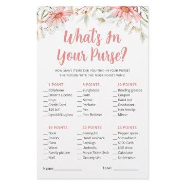 Whats In Your Purse Rustic Wildflowers Game