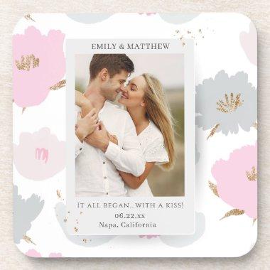 Where It All Began Romantic Couples Personalized Beverage Coaster